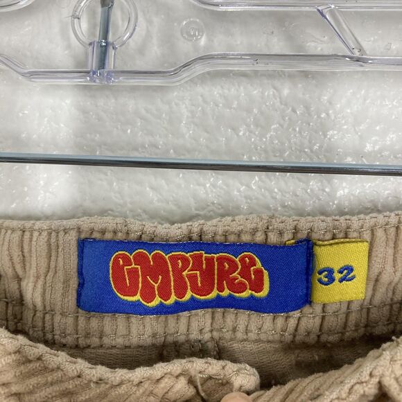 Empyre Relax Corduroy Pants Mens 32 Tan Straight Leg 5 Pocket Casual Jeans - Picture 13 of 16